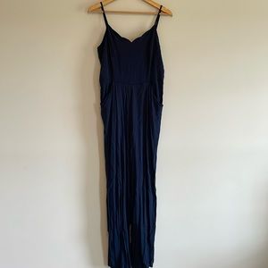 Women’s Navy Stitch Fix Open Back Jump Suit.